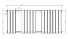 Egyenes radiátor, Arezzo design Moon Chrome 1200x500 törölközőszárítós radiátor AR-M12050CR