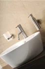 Mosdó csaptelep, MINIMAL mosdócsaptelep lefolyó nélkül, inox: MI002 Sapho