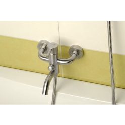   Kádtöltő csaptelep, Sapho MINIMAL zuhanyszett nélkül inox MI010
