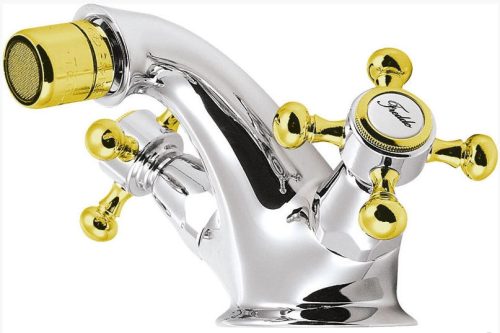 Bidé csaptelep, Sapho REITANO ANTEA automata lefolyóval króm/arany 3182