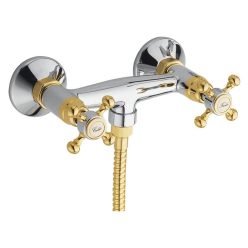  Zuhany csaptelep, Sapho REITANO ANTEA zuhanyszett nélkül króm/arany 3862
