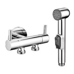   Bidé csaptelep, Sapho zuhany 2 szelep bekötés WC tartályhoz gécső 1209-04