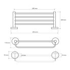 Törölközőtartó, Sapho BEMETA OMEGA ECONOMY polc 655x110x200mm króm 104105072
