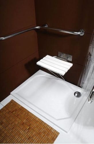 Kapaszkodó, Sapho BEMETA DISABLE zuhanyba 71x71 cm inox XH544