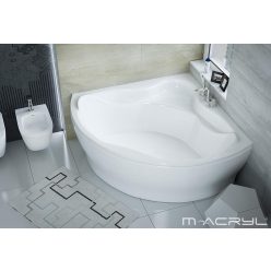   Hidromasszázs kád, M-Acryl Ancona  150x150, Wellness 22 fúvókás elektronikus