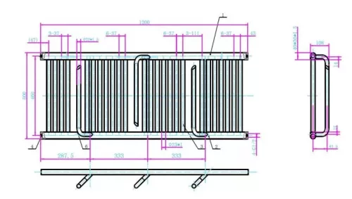 Egyenes radiátor, Arezzo design Smart White 1200x500 törölközőszárítós radiátor AR-SM12050W