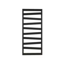   Egyenes radiátor, Arezzo design Diagonal Black 1200x500 törölközőszárító radiátor AR-DB12050