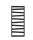 Egyenes radiátor, Arezzo design Diagonal Black 1200x500 törölközőszárító radiátor AR-DB12050