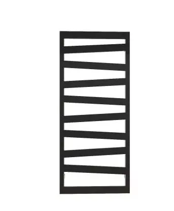 Egyenes radiátor, Arezzo design Diagonal Black 1200x500 törölközőszárító radiátor AR-DB12050