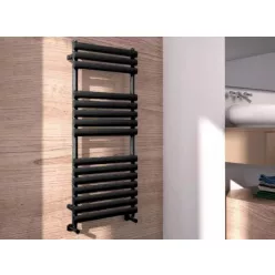   Egyenes radiátor, Arezzo design Moon Black 1200x500 törölközőszárítós radiátor AR-M12050A