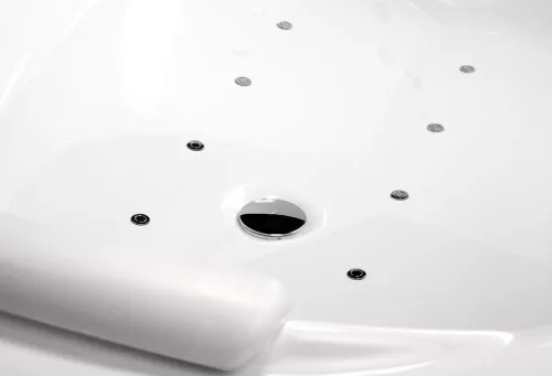 Hidromasszázs kád, M-Acryl Ancona  150x150, Wellness 22 fúvókás elektronikus