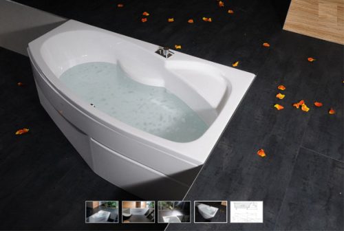 Kád, POLYSAN MAMBA kád 160x95x45, jobb : 28111 Sapho