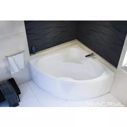   Hidromasszázs kád, M-Acryl Rita  150x150 Wellness 22 fúvókás elektronikus