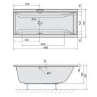 Kád, POLYSAN CLEO kád 160x70x48 cm : 73611 Sapho
