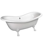 Kád, POLYSAN CHARLESTON kád 188x80, fehér lábbal: 38112 Sapho