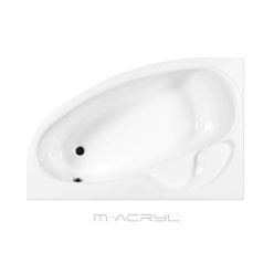   Hidromasszázs kád, M-Acryl Daria  160x105, Wellness Premium 24 fúvókás elektronikus