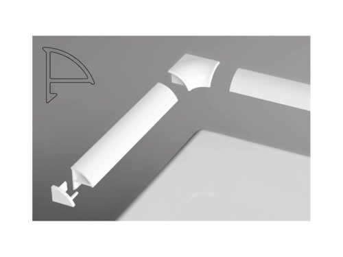 Ravak Vízvető léc kádhoz/zuhanytálcához 6/2000, fehér XB442000001