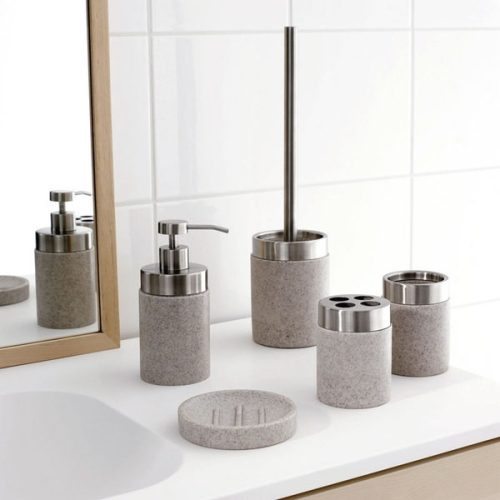 WC-kefe tartó, RIDDER STONE white WC-kefe, bézs : 22010411 Sapho