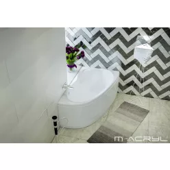   Hidromasszázs kád, M-Acryl Liza  150x95, + 10 fúvókás pezsgőfürdő, balos