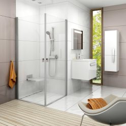   Zuhanykabin, Ravak Chrome Zuhanykabin CRV1-80 fehér+Transparent 1QV40101Z1