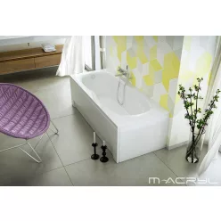   Hidromasszázs kád, M-Acryl Klara  180x80, Activ 4+4+4 pneumatikus vezérléssel