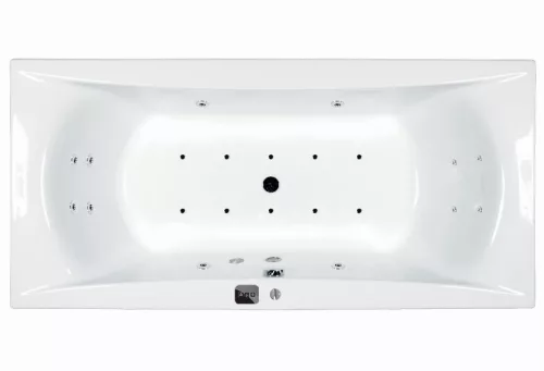 Hidromasszázs kád, M-Acryl Amanda  160x75, Wellness 22 fúvókás elektronikus