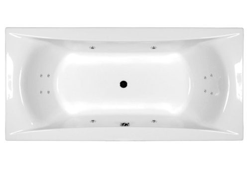 Hidromasszázs kád, M-Acryl Amanda  170x75, + 10 fúvókás pezsgőfürdő