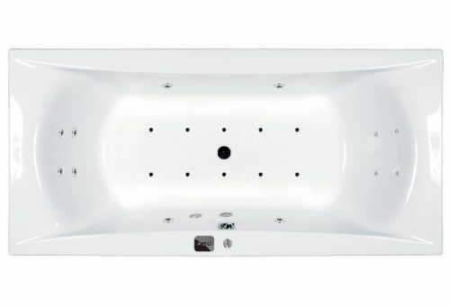 Hidromasszázs kád, M-Acryl Amanda  170x75, Wellness Premium 24 fúvókás elektronikus