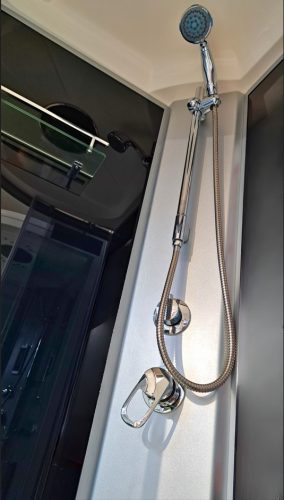 Zuhanykabin, 508 ECO STAR Fehér 80x80x195 cm Tető nélkül