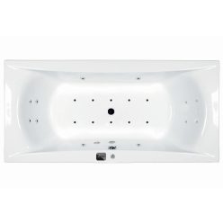   Hidromasszázs kád, M-Acryl Amanda  180x80, Wellness 22 fúvókás elektronikus