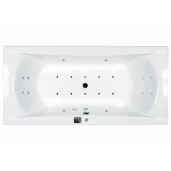   Hidromasszázs kád, M-Acryl Amanda  180x80, Wellness 22 fúvókás elektronikus