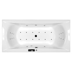   Hidromasszázs kád, M-Acryl Amanda  180x80, Wellness Premium Plus 28 fúvókás elektronikus