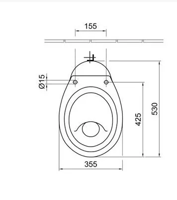 WC, Alföldi Bázis laposöblítésű alsó kifolyású 4032 SIMA x