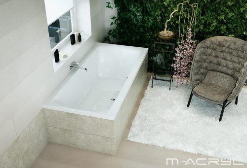 Hidromasszázs kád, M-Acryl Helena  160x70 Wellness Premium Plus elektronikus vezérléssel