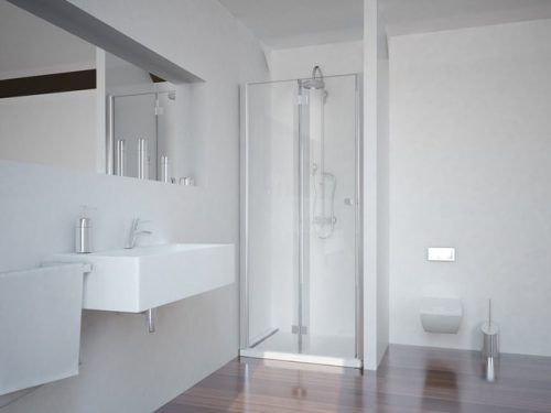 Zuhanyajtó, Sanotechnik Smartflex zuhanyfülke harmónika ajtó Cikkszám: D1280FL - balos kivitel