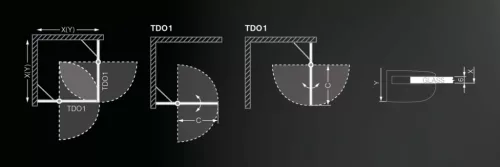 Zuhanykabin, Roltechnik TDO1+TDO1/1000 szögletes :RT