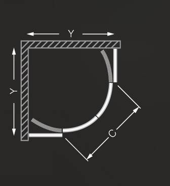Zuhanykabin, Roltechnik Apollo Set/800 íves tálcával : 4000612 Sanipro
