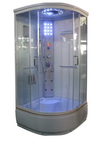 Hidromasszázs zuhanykabin, Aqualife Brill 8810A fehér 100x100x215 cm