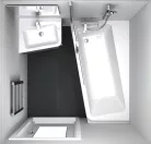 Kád, Ravak 10 aszimmetrikus változat balos 170x100 C811000000