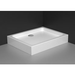   Zuhanytálca, Radaway Laros D 100x90 akril zuhanyálca előlappal