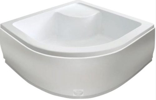 Zuhanytálca, AQUALINE íves mély túlfolyóval 80x80x28cm C83