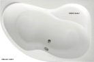 Kád, AQUALINE CIDLINA akril kád 160x105x47 cm, jobb, láb nélkül: G3614