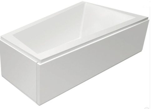 Kád, AQUALINE METUJE akril kád 160x100x47 cm, jobb, láb nélkül: G2611