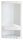 Polc, AQUALINE WHITE LINE JUNIOR Sarok 189x385x139mm ABS fehér 8079