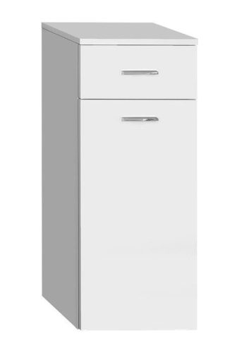 Álló szekrény, AQUALINE ZOJA szennyestartóval fehér 35x78x29 50261