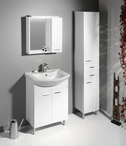 Álló szekrény, Aqualine Zoja /Keramia Fresh fiókkal fehér bal 51220