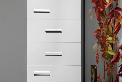 Álló szekrény, Aqualine Zoja /Keramia Fresh fiókkal fehér bal 51220