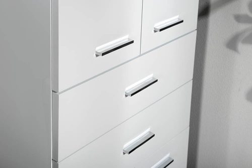 Álló szekrény, Aqualine Zoja /Keramia Fresh fiókkal fehér 51291