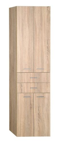 Álló szekrény, Aqualine Zoja/Keramia Fresh fiókkal platina tölgy 51296