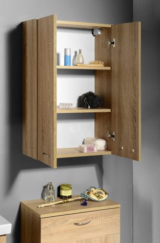 Fali szekrény, AQUALINE ZOJA platina tölgy 50x76x23 51304